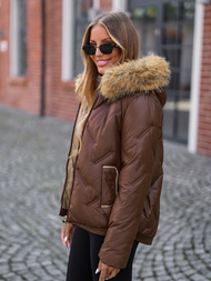 Куртка жіноча шоколад OZONEE JS/5M3331/158