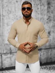 Cорочка чоловіча Бежева OZONEE O/V56