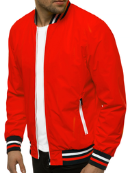 Kurtka bomberka męska czerwona OZONEE N/6197