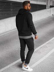 Komplet dresowy męski czarny OZONEE JS/8C59/3Z