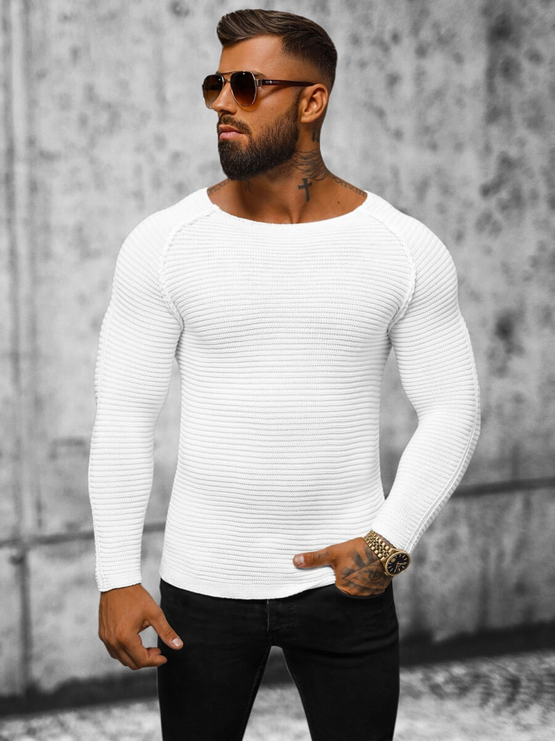 Светр чоловічій Кремовий OZONEE L/1442Z