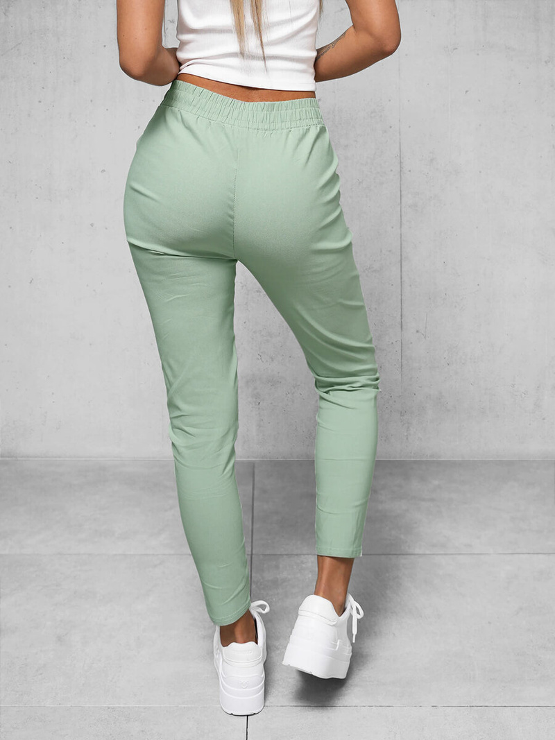 Spodnie damskie chino miętowe OZONEE O/7737