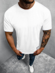 T-Shirt męski biały OZONEE MR/21577Z
