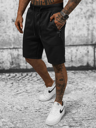 Spodenki dresowe męskie czarne OZONEE JS/8K935