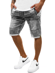 Spodenki męskie jeansowe grafitowe OZONEE RF/HY337