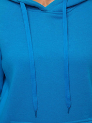 Bluza z kapturem damska błękitna OZONEE JS/W02Z