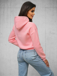Bluza z kapturem damska jasno-różowa OZONEE O/12102