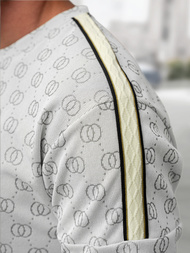 Komplet dresowy męski krótki jasno-szary OZONEE O/QQ1621AB