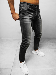 Spodnie jeansowe męskie czarne OZONEE NB/MP0021N