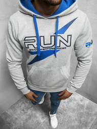 Bluza z kapturem męska szara OZONEE JS/X-33