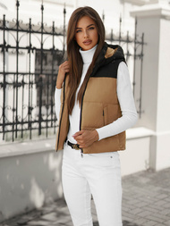 Стьобаний жіночий жилет Гiрчична OZONEE JS/16M9112/84Z