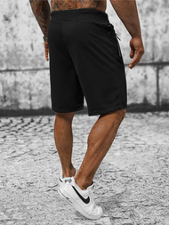 Spodenki dresowe męskie czarne OZONEE JS/8K290