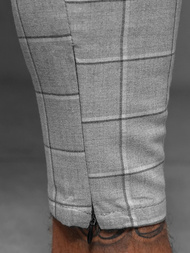 Spodnie męskie chino materiałowe szare OZONEE DJ/550172