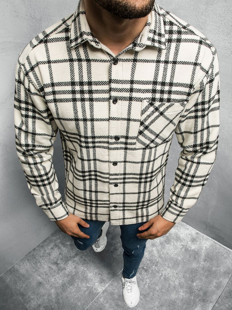 Сорочка чоловіча Кремова OZONEE E/3900/12