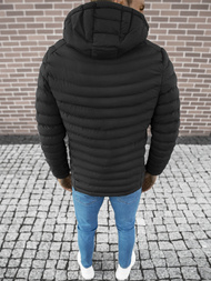 Kurtka zimowa męska pikowana czarna OZONEE JS/M13057/392Z