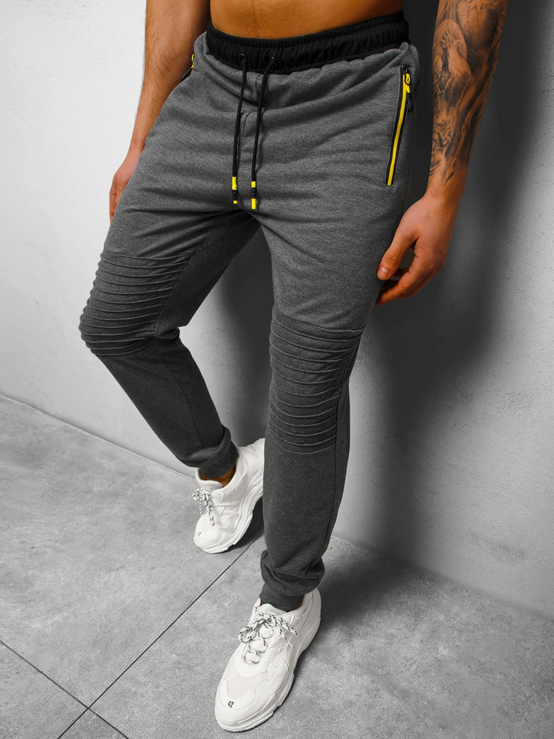 Штани спортивні чоловічі графіт OZONEE JS/68K10328