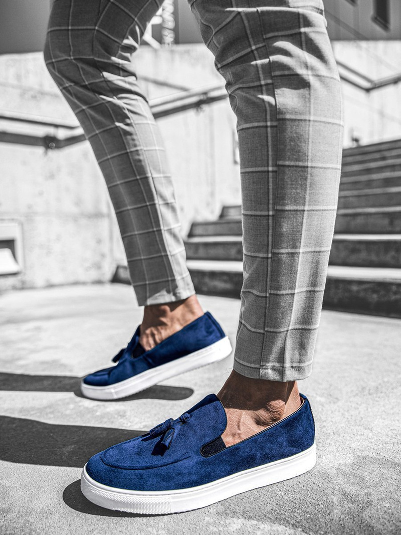 Чоловіче взуття снікерси Slip On Темно-Синi TAM/475