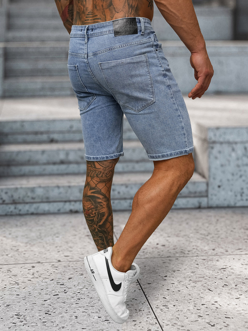 Шорти джинові чоловічі Яскраво-cинi OZONEE NB/MP0315BC