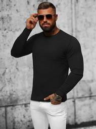 Sweter męski czarny OZONEE O/ZZ190131