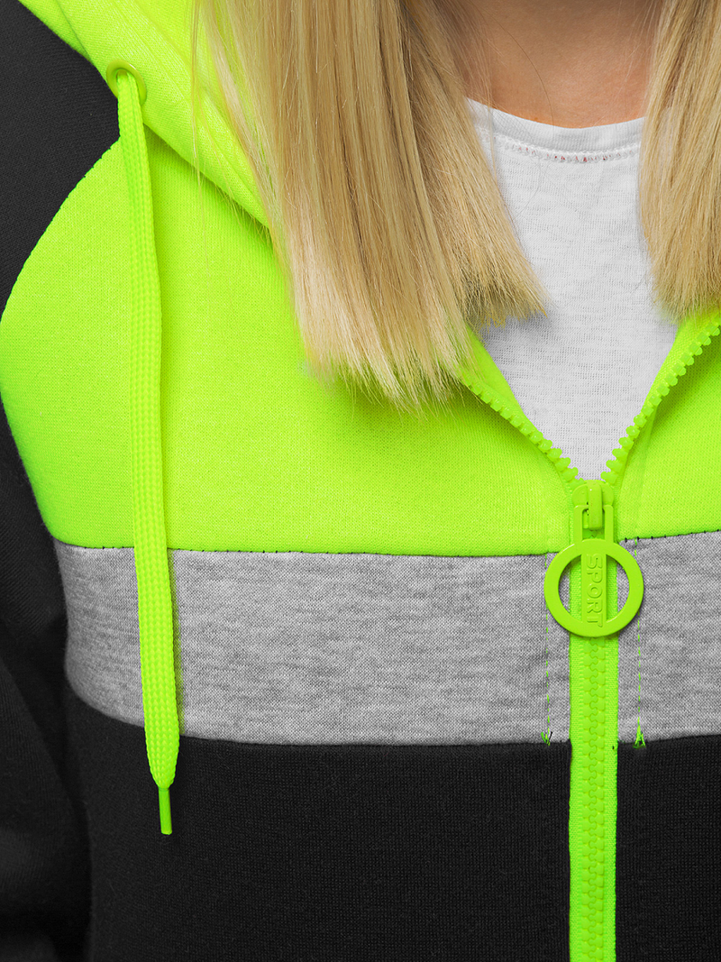 Bluza rozpinana damska czarna OZONEE JS/KSW3001