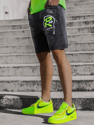 Spodenki męskie jeansowe czarne OZONEE JS/KK1075