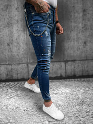 Spodnie jeansowe męskie niebieskie OZONEE O/271SP