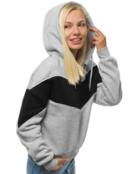 Жіноча Толстовка Сiра OZONEE JS/KSW2036