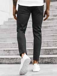 Spodnie jeansowe męskie czarne OZONEE DP/591