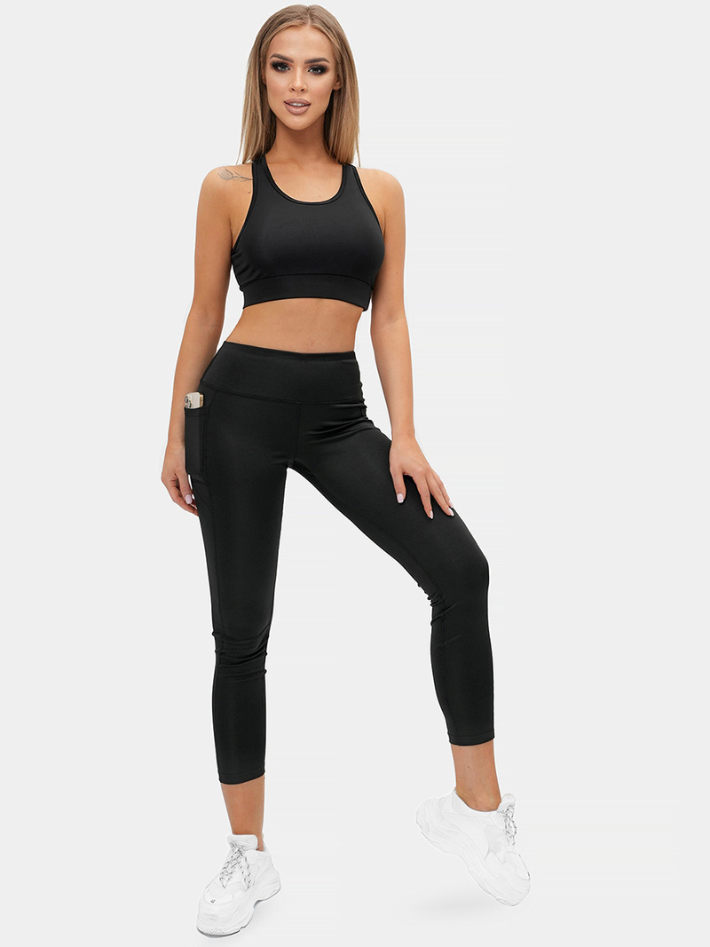 Legginsy damskie czarne OZONEE O/XL002/1Z