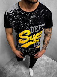 T-Shirt męski czarny OZONEE JS/KS1942Z