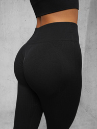 Жіночий спортивний костюм з двох частин чорний OZONEE O/SY2308