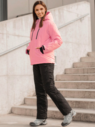 Kurtka damska zimowa jasno-różowa OZONEE JS/HH012/25