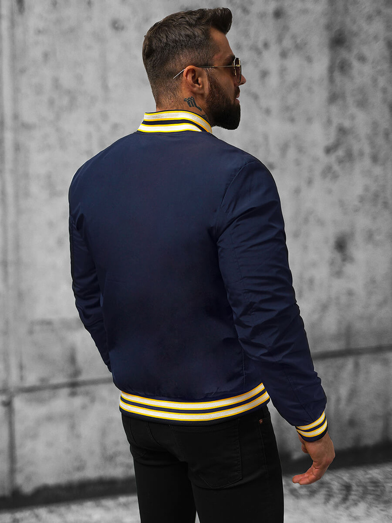 Kurtka męska bomberka granatowa OZONEE JS/84M3013/215