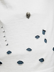 T-Shirt męski biały OZONEE NB/3010