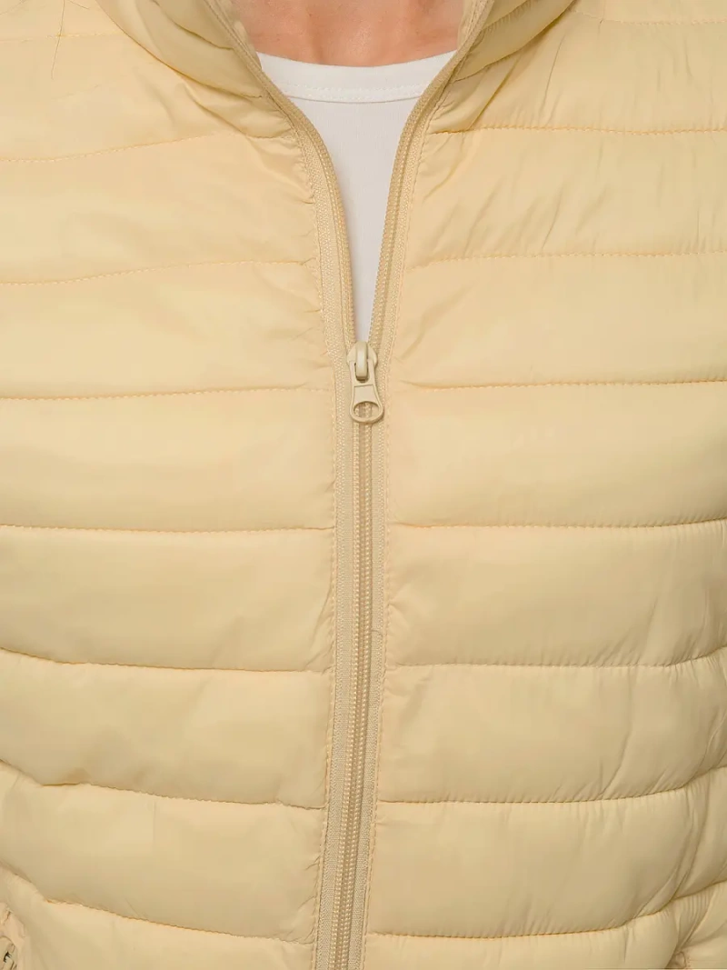 Kurtka przejściowa damska pikowana beżowa OZONEE JS/20311