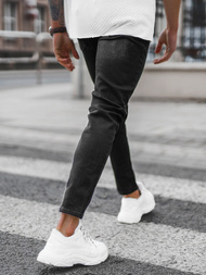 Spodnie jeansowe męskie czarne OZONEE E/5195/04