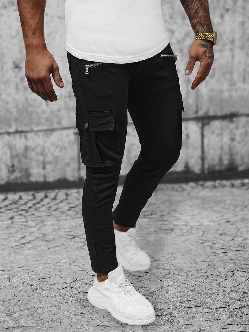 Чоловічі джинси Чорнi OZONEE NB/MP0123N