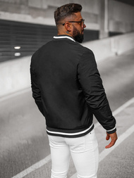 Kurtka męska bomberka czarna OZONEE JS/84M3034/392