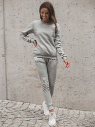 Komplet dresowy dwuczęściowy damski szary OZONEE JS/68C20383/2