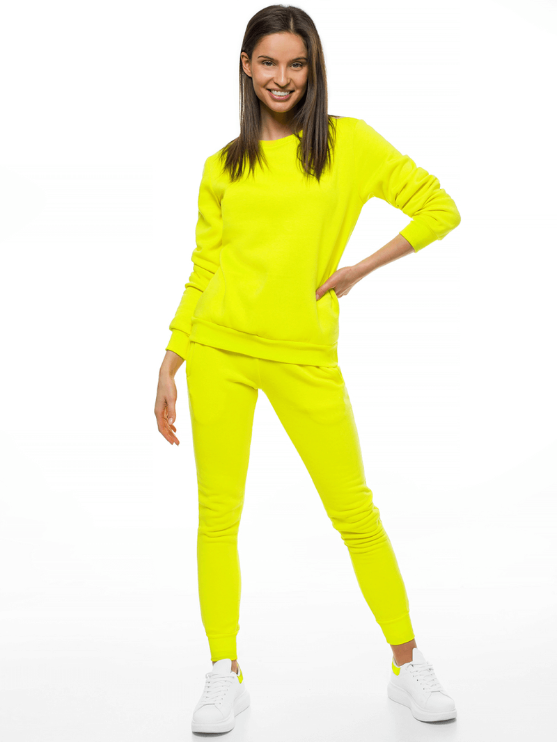 Спортивні штани жіночі Жовті-неон OZONEE JS/CK01/33