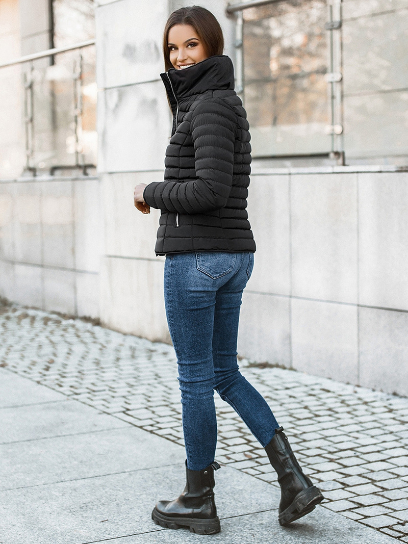 Kurtka przejściowa damska czarna OZONEE JS/M23063/1Z