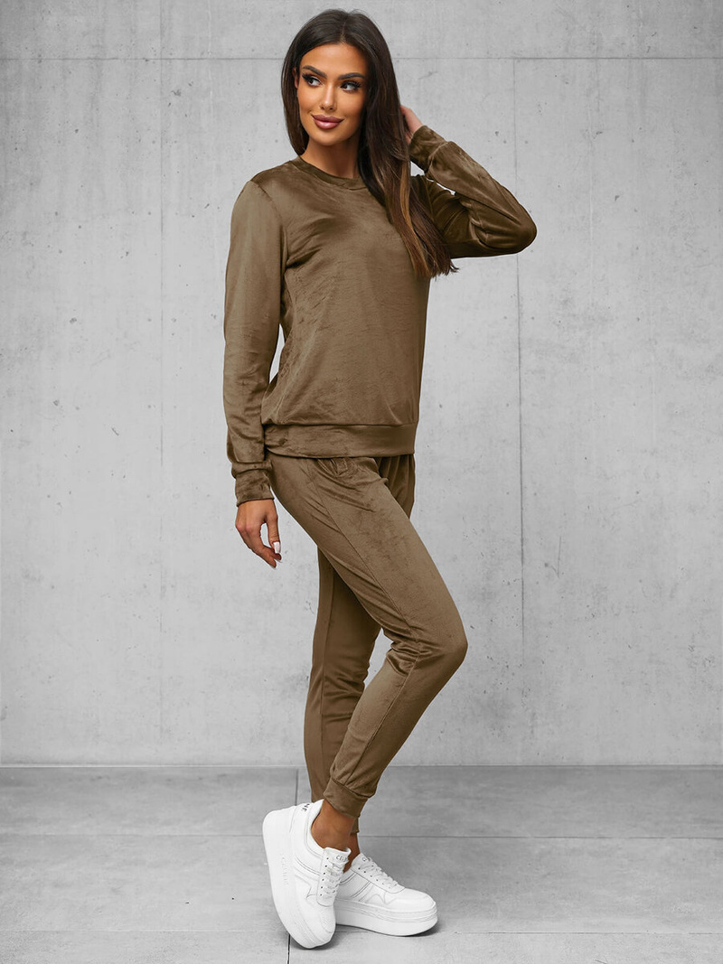 Спортивний костюм жіночий світло-kоричневий OZONEE O/8C1173/162Z