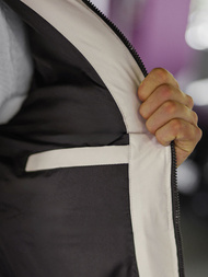 Kurtka męska pikowana ecru OZONEE JS/31M5003/280Z