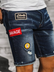 Spodenki jeansowe męskie niebieskie OZONEE G/1070