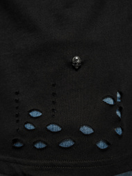 T-Shirt męski czarny OZONEE NB/3010