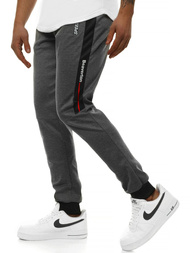 Spodnie dresowe męskie grafitowe OZONEE JS/AM107