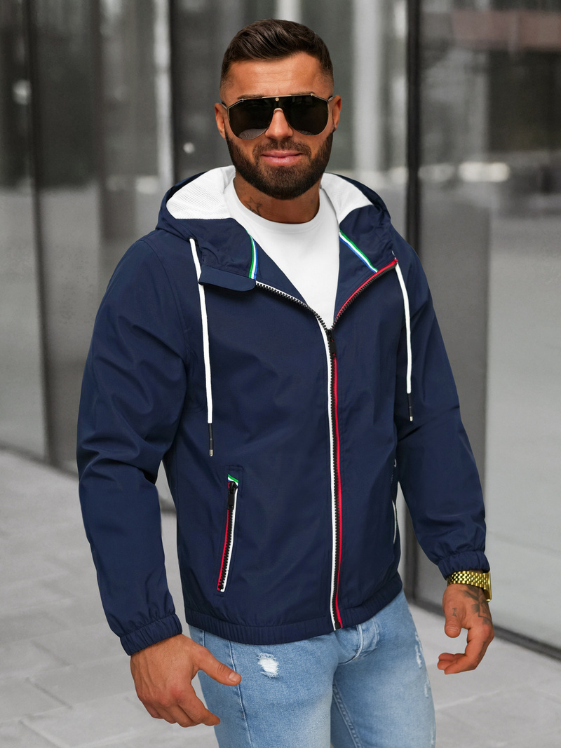 Kurtka męska przejściowa granatowa OZONEE JS/31M5069/215