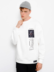 Bluza męska oversize ecru OZONEE MACH/M3288