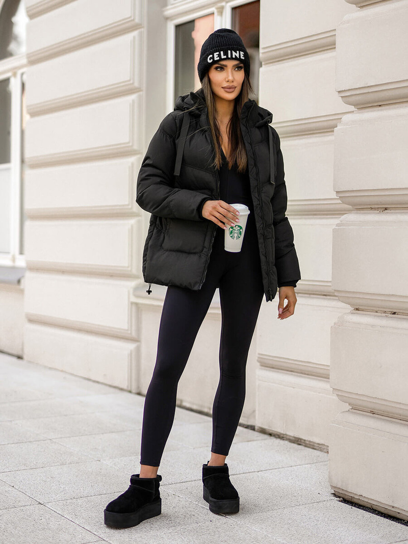 Куртка жіноча чорна OZONEE JS/5M3251/392Z