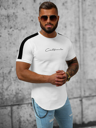 T-shirt męski biały OZONEE O/P1267